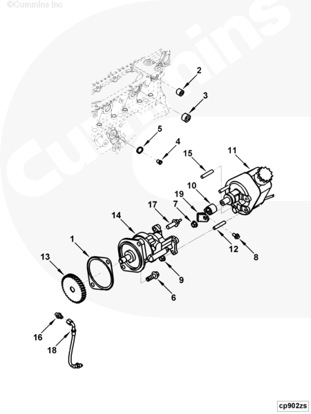 Cummins 3942190 Hexagon Flange Head Cap Screw - Truck To Trailer