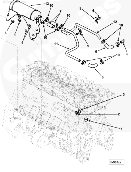 Cummins 3943657 Oil Cooler - Truck To Trailer