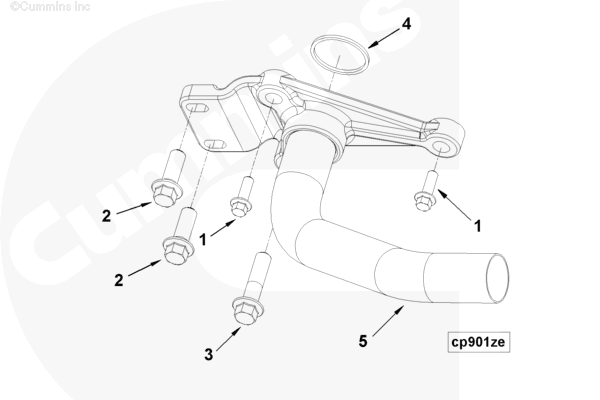 Cummins 3948859 Oil Filler Connection - Truck To Trailer