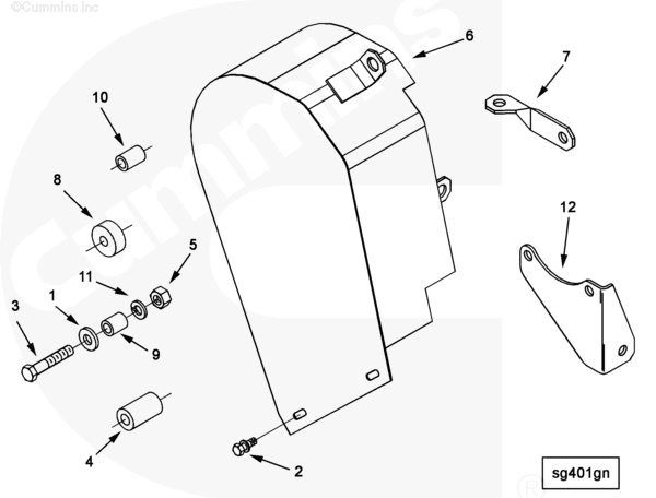 Cummins 3957358 Belt Guard - Truck To Trailer