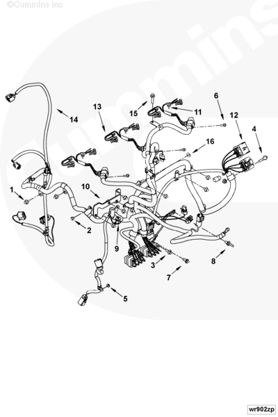 Cummins 3965108 Wiring Harness - Truck To Trailer