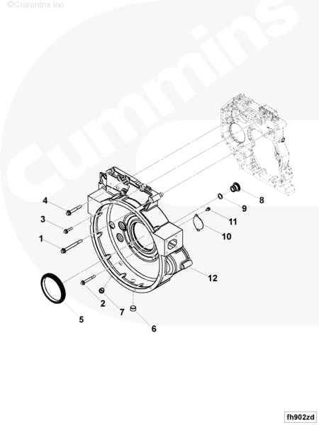 Cummins 3966772 Flywheel Housing - Truck To Trailer