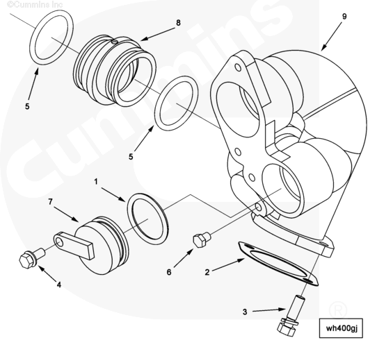 Cummins 3967953 Water Inlet Connection - Truck To Trailer