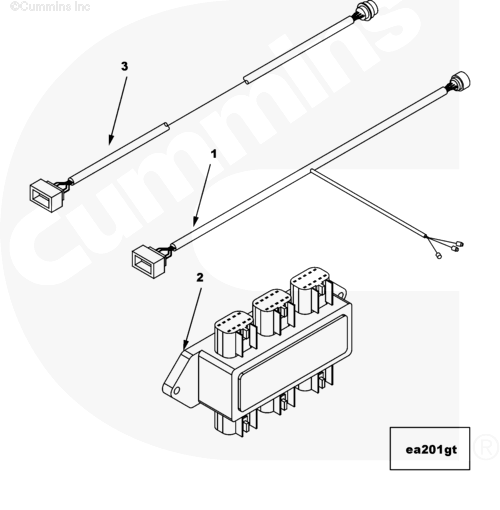 Cummins 3969772 Wiring Harness - Truck To Trailer