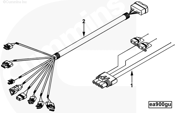 Cummins 3969948 Wiring Harness - Truck To Trailer