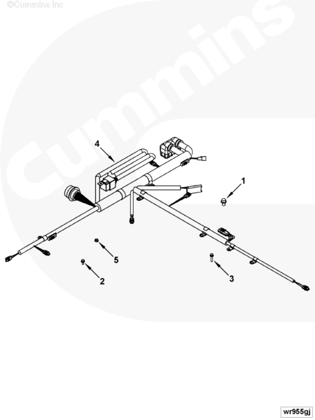 Cummins 3973828 Electronic Control Module Wiring Harness - Truck To Trailer