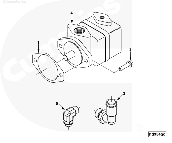 Cummins 3974510 Auxiliary Pump - Truck To Trailer