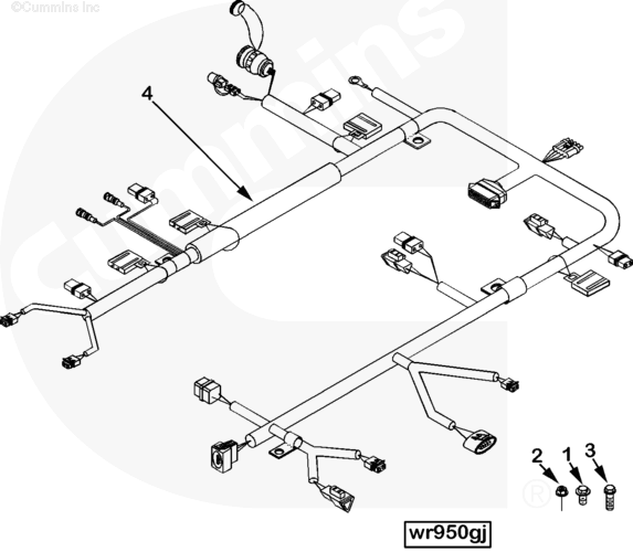 Cummins 3992221 Wiring Harness - Truck To Trailer