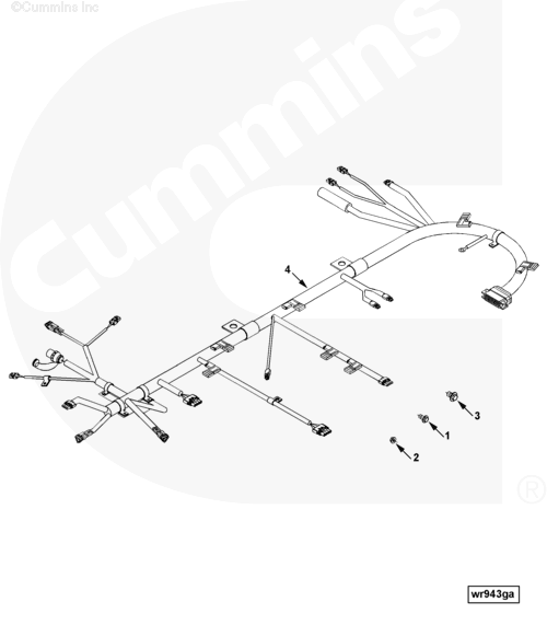 Cummins 3992222 Wiring Harness - Truck To Trailer