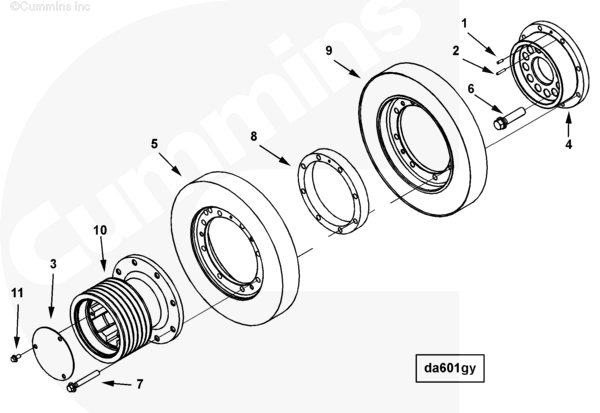 Cummins 4000696 Crankshaft Pulley - Truck To Trailer