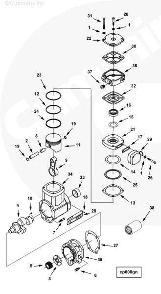 Cummins 4001381 Spline Coupling Sleeve - Truck To Trailer