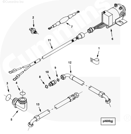 Cummins 4016142 Check Valve - Truck To Trailer