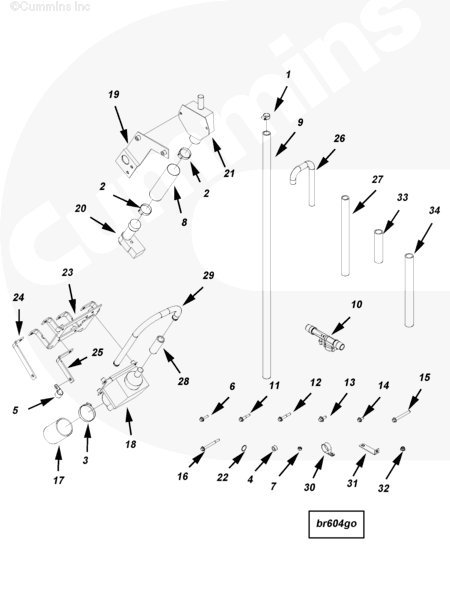 Cummins 4016239 Breather Bracket - Truck To Trailer