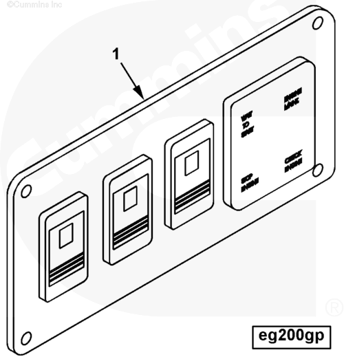 Cummins 4020103 Control Panel - Truck To Trailer