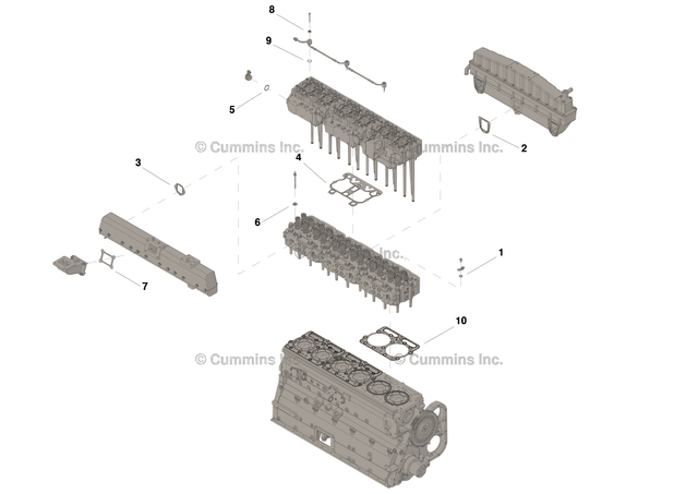 Cummins 4024923 Single Head Gasket Set - Truck To Trailer