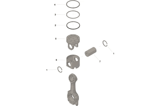 Cummins 4025168 Engine Piston Kit - Truck To Trailer