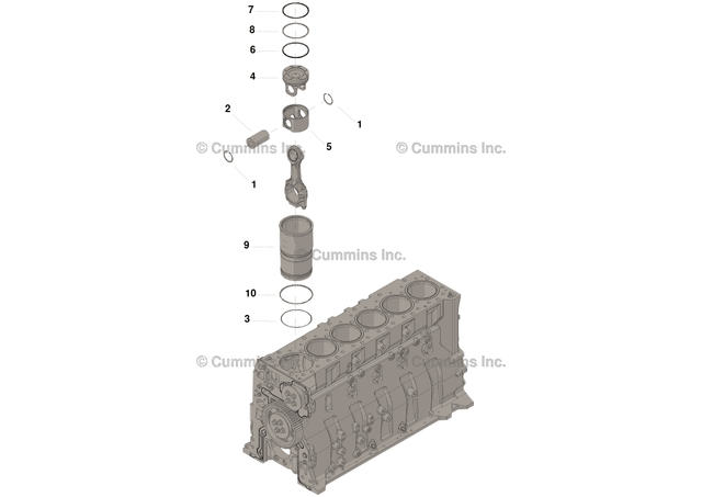 Cummins 4025312 Cylinder Kit - Truck To Trailer