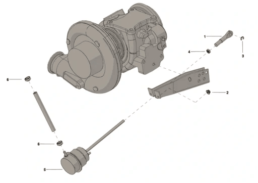 Cummins 4030168 Wastegate Actuator Kit - Truck To Trailer