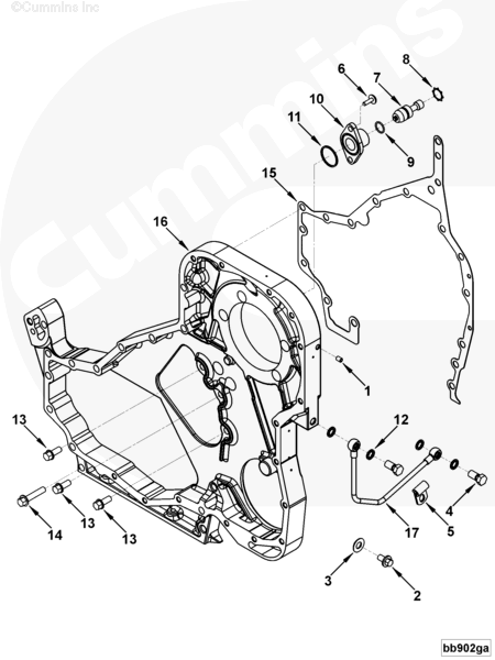 Cummins 4063378 Lubricating Oil Supply Tube - Truck To Trailer