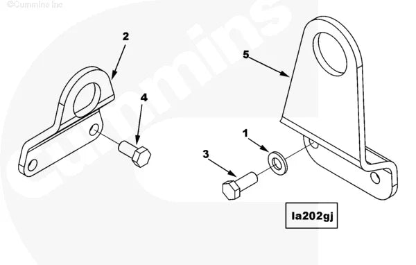 Cummins 4083212 Lifting Bracket - Truck To Trailer