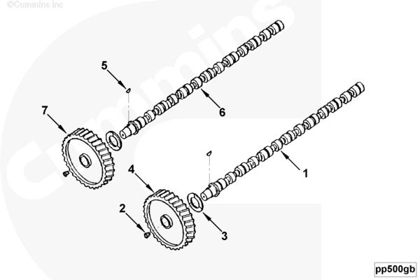 Cummins 4084754 Camshaft - Truck To Trailer