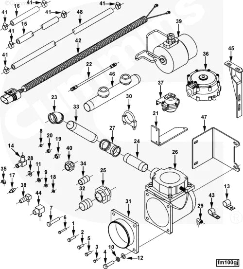 Cummins 4090149 Plain Hose - Truck To Trailer