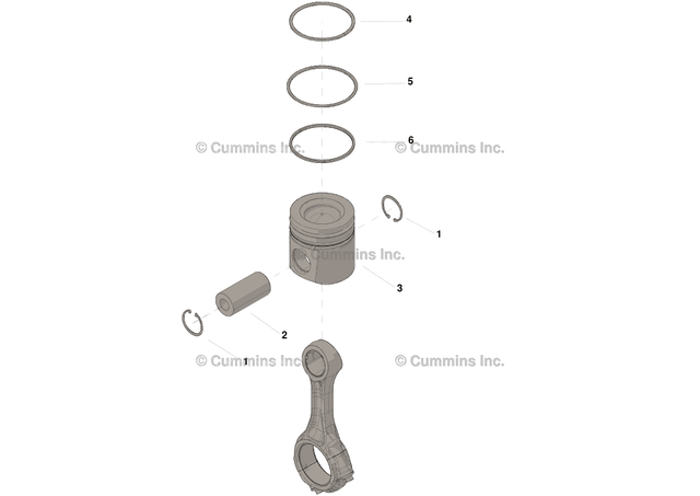 Cummins 4376242 Engine Piston Kit - Truck To Trailer