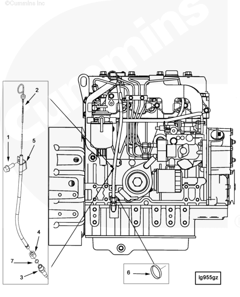 Cummins 4900808 Oil Gauge Tube - Truck To Trailer