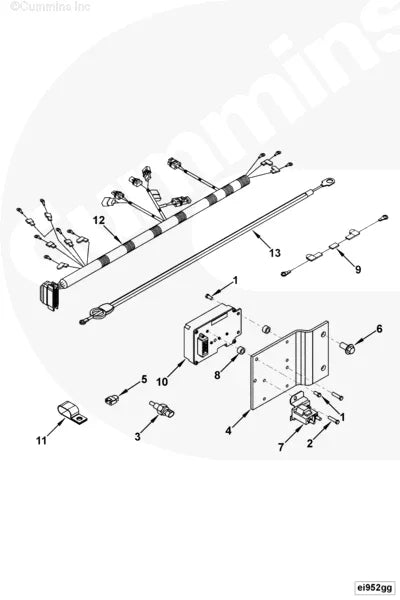 Cummins 4934884 Wiring Harness - Truck To Trailer