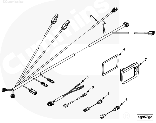 Cummins 4946986 Wiring Harness - Truck To Trailer