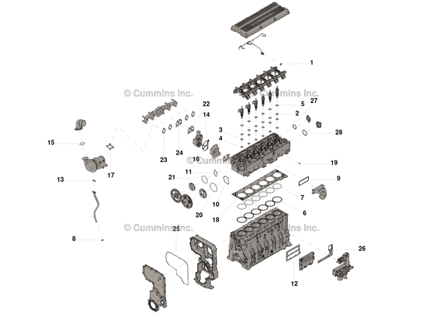 Cummins 4955594 Upper Engine Gasket Set - Truck To Trailer