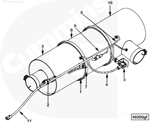 Cummins 4965117 Pressure Sensing Tube - Truck To Trailer