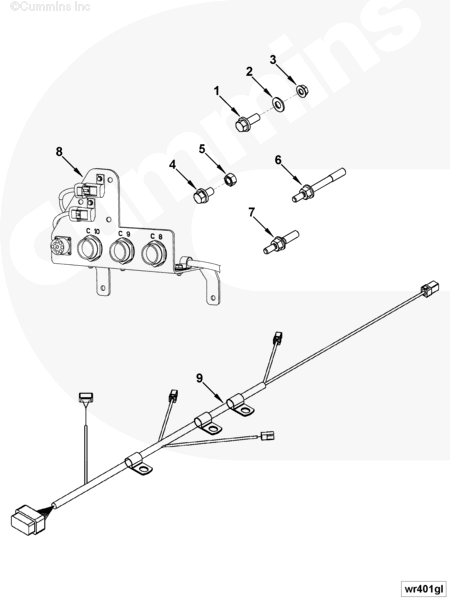 Cummins 4966997 Wiring Harness - Truck To Trailer