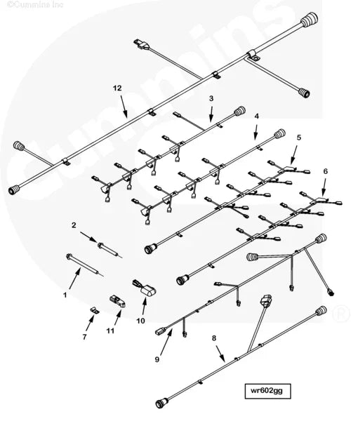 Cummins 4967161 Electronic Control Module Wiring Harness Truck To Trailer
