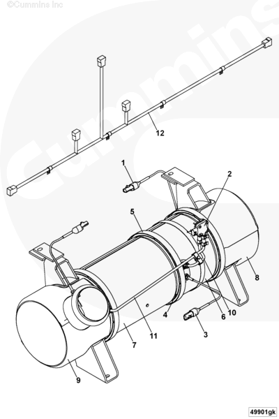 Cummins 4969506 Pressure Sensing Tube - Truck To Trailer