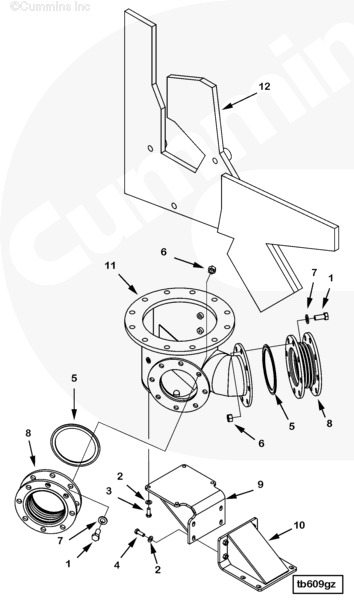 Cummins 4978367 Exhaust Manifold Blanket - Truck To Trailer