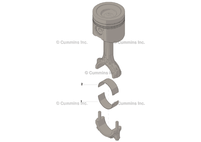 Cummins 4993838 Connecting Rod Bearing - Truck To Trailer