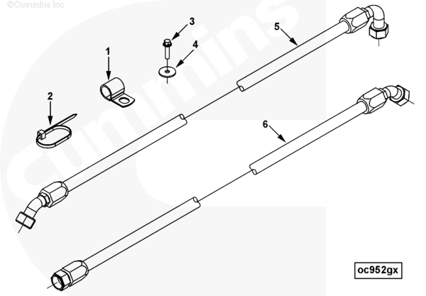 Cummins 5253157 Flexible Hose - Truck To Trailer