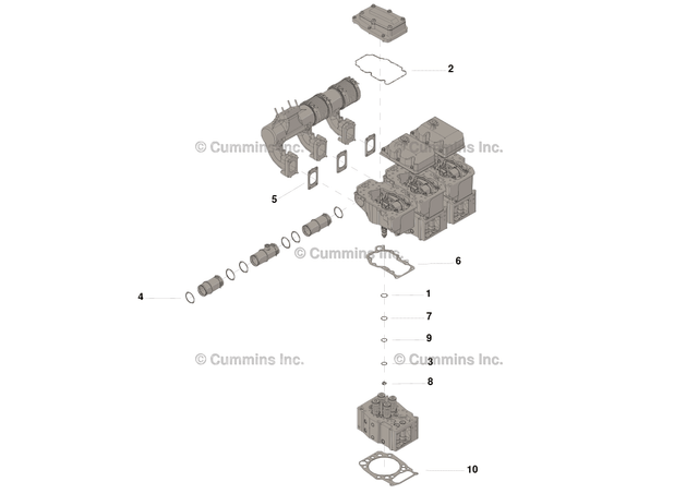 Cummins 5406085 Cylinder Head Gasket Kit - Truck To Trailer