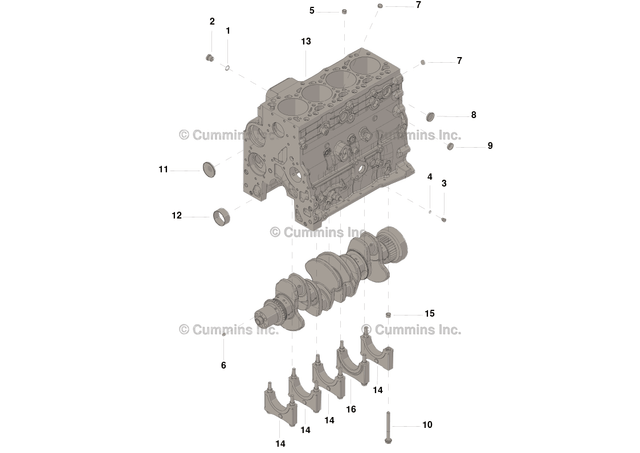 Cummins 5406137 Cylinder Block Kit - Truck To Trailer