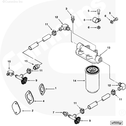 Cummins 61287 Plain Hose Coupling - Truck To Trailer