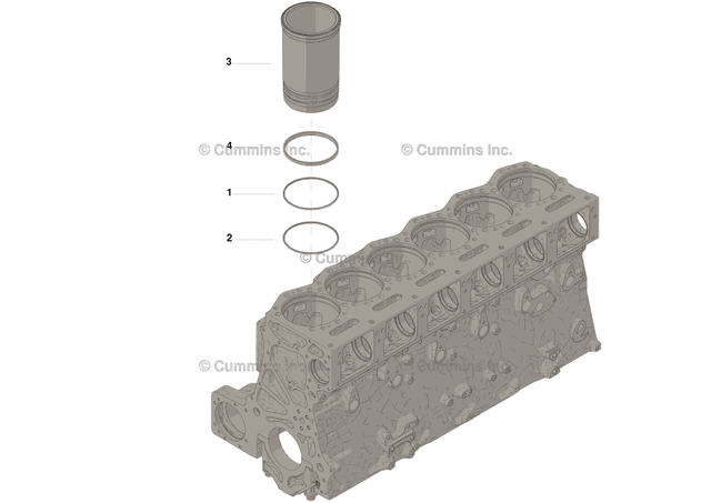 Cummins Bm98222 Liner Kit - Truck To Trailer