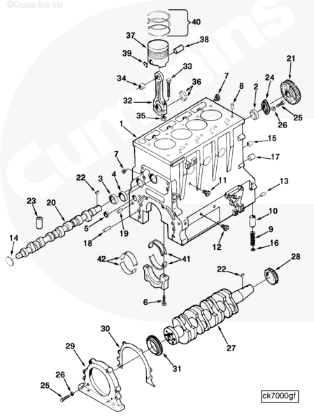 Cummins C0101067900 Main Bearing .020 Set – Truck To Trailer