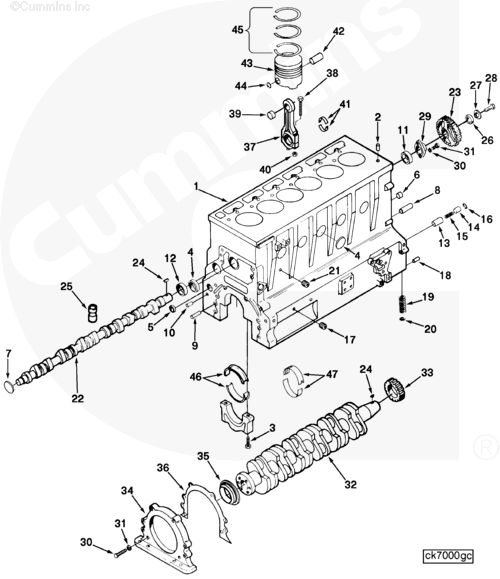 Cummins C0104141800 Accessory Drive Gear - Truck To Trailer