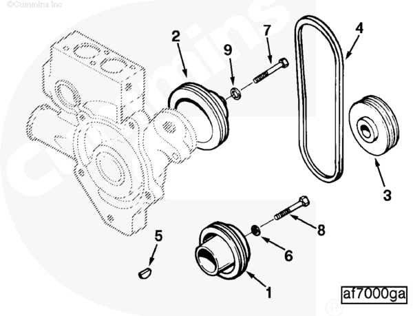 Cummins C0104147000 Crankshaft Pulley - Truck To Trailer