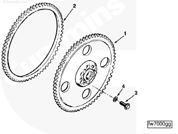 Cummins C0104173900 Flywheel - Truck To Trailer