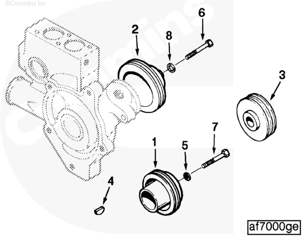 Cummins C0131034500 Water Pump Pulley - Truck To Trailer