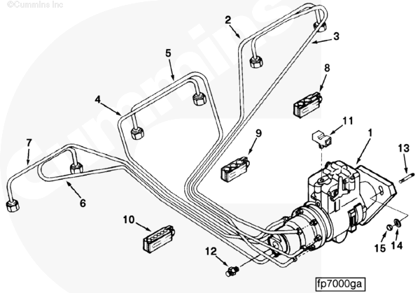 Cummins C0147066800 Fuel Supply Tube - Truck To Trailer