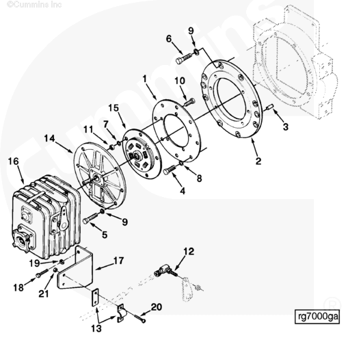 Cummins C0190063701 Flexible Coupling - Truck To Trailer