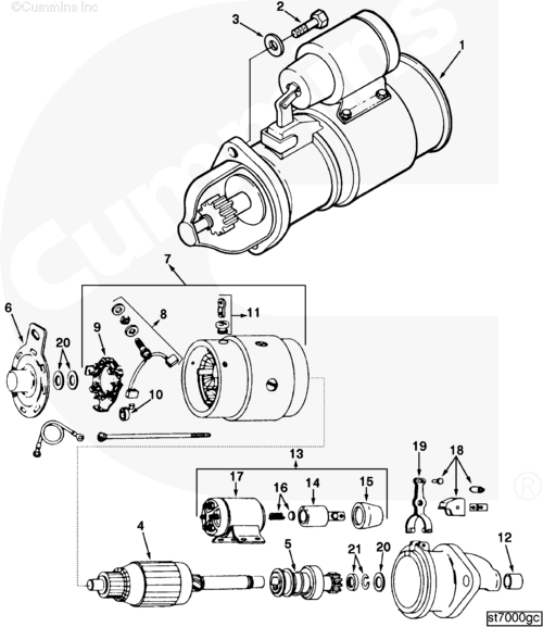 Cummins C0191112200 Clutch Starter - Truck To Trailer